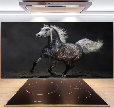 Achterwand keuken Grijze Arabische paard