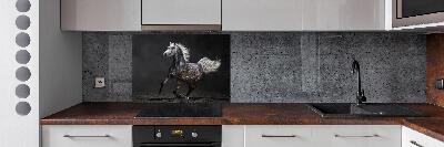 Achterwand keuken Grijze Arabische paard