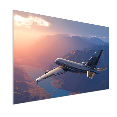 Glazen achterwand keuken Vliegtuig