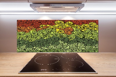 Keuken achterwand Kleurrijke golven