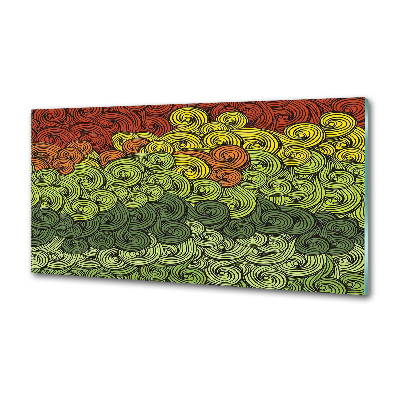 Keuken achterwand Kleurrijke golven