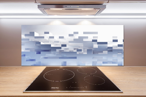 Achterwand keuken Kubusabstractie