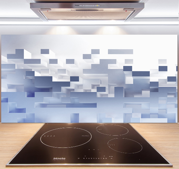 Achterwand keuken Kubusabstractie
