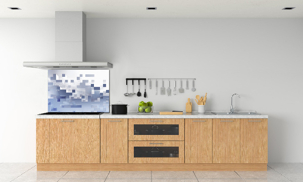 Achterwand keuken Kubusabstractie