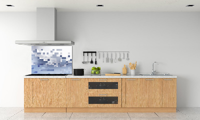 Achterwand keuken Kubusabstractie