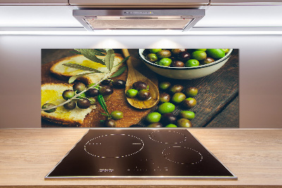 Keuken achterwand olijven
