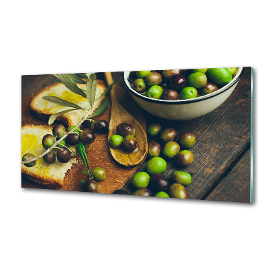 Keuken achterwand olijven