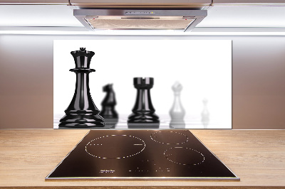Glazen achterwand keuken Schaakstuk
