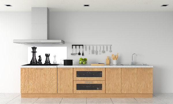 Glazen achterwand keuken Schaakstuk