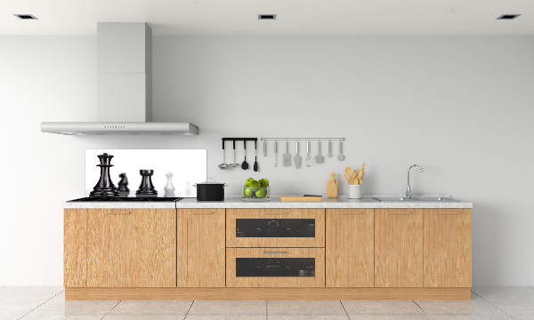 Glazen achterwand keuken Schaakstuk