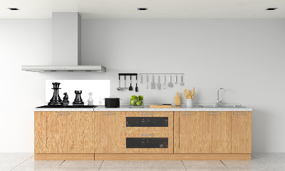 Glazen achterwand keuken Schaakstuk