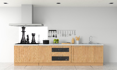 Glazen achterwand keuken Schaakstuk