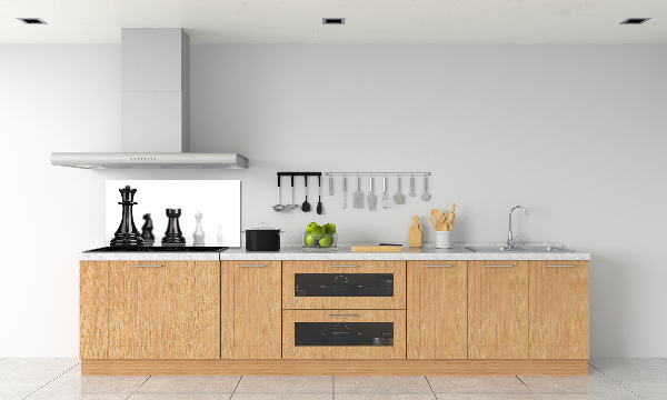 Glazen achterwand keuken Schaakstuk