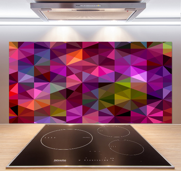 Glazen achterwand keuken Abstracte golven