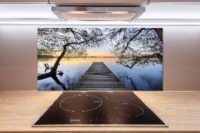 Keuken achterwand Steiger aan het meer