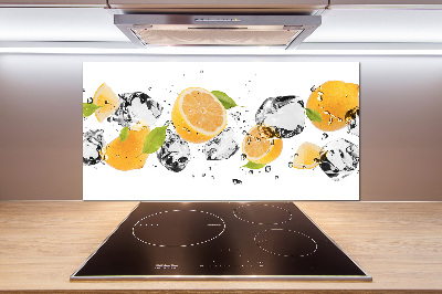 Keuken achterwand Citroen en water