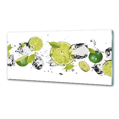 Glazen achterwand keuken Kalk en water