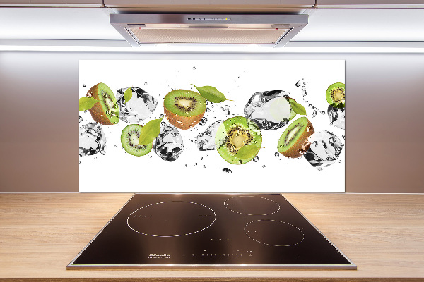 Spatscherm keuken Kiwi en water