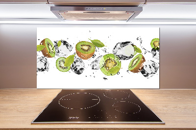 Spatscherm keuken Kiwi en water
