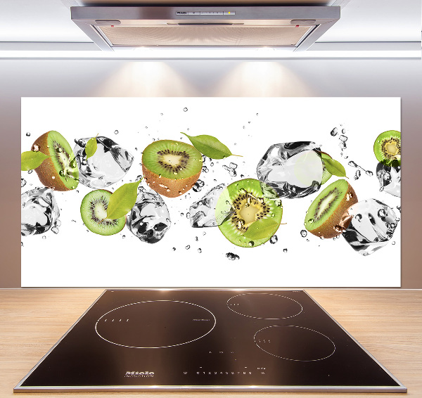 Spatscherm keuken Kiwi en water