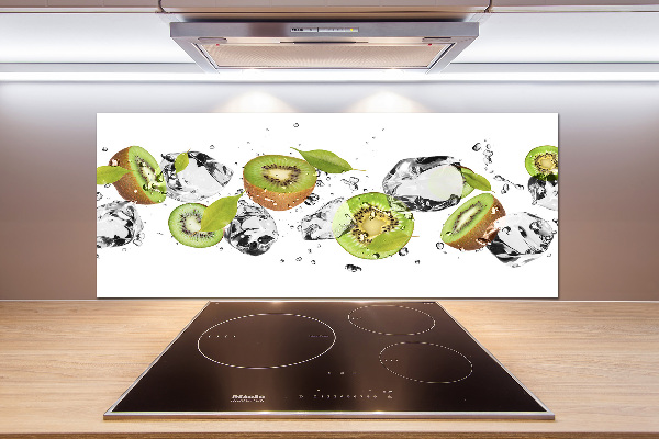 Spatscherm keuken Kiwi en water