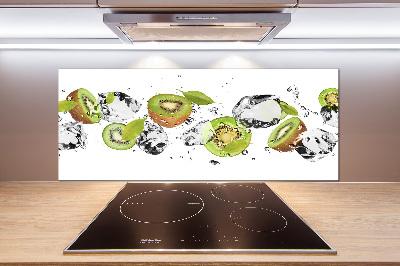 Spatscherm keuken Kiwi en water