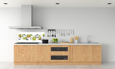 Spatscherm keuken Kiwi en water