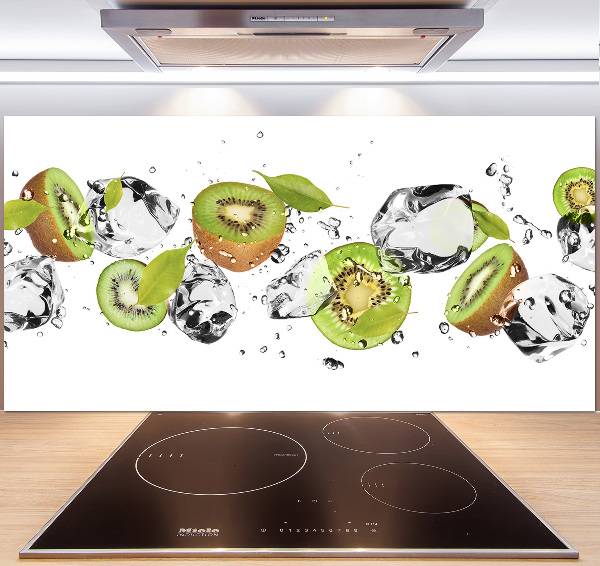 Spatscherm keuken Kiwi en water