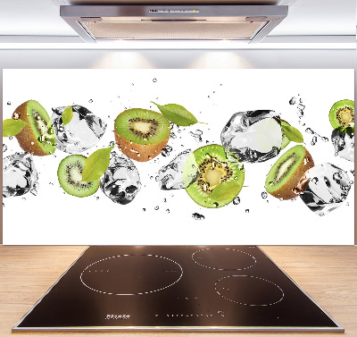 Spatscherm keuken Kiwi en water