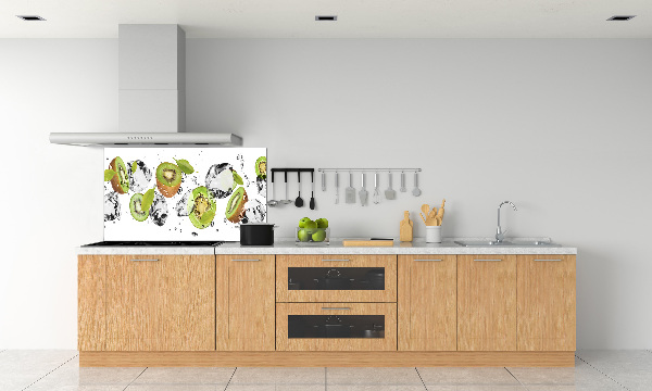 Spatscherm keuken Kiwi en water