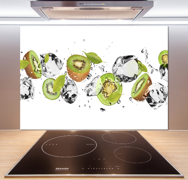 Spatscherm keuken Kiwi en water