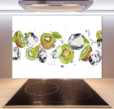 Spatscherm keuken Kiwi en water
