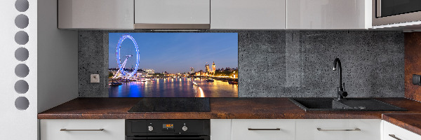 Glazen achterwand keuken London Eye Londen