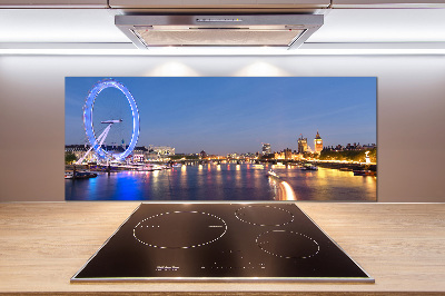 Glazen achterwand keuken London Eye Londen