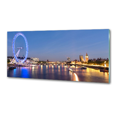 Glazen achterwand keuken London Eye Londen