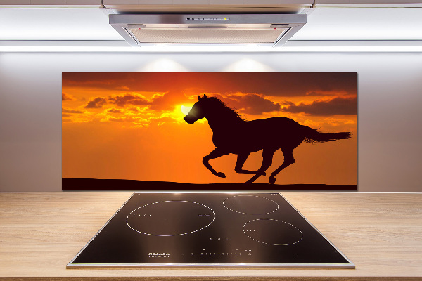 Spatplaat keuken Paardenzonsondergang
