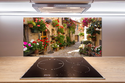 Achterwand keuken Een charmante straat