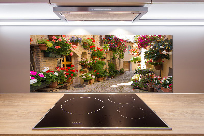 Achterwand keuken Een charmante straat