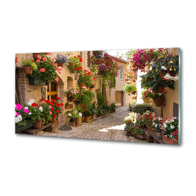 Achterwand keuken Een charmante straat