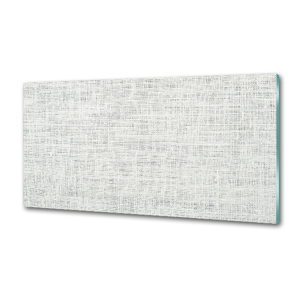 Spatplaat keuken Wit linnen canvas