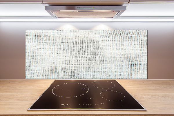 Spatplaat keuken Wit linnen canvas