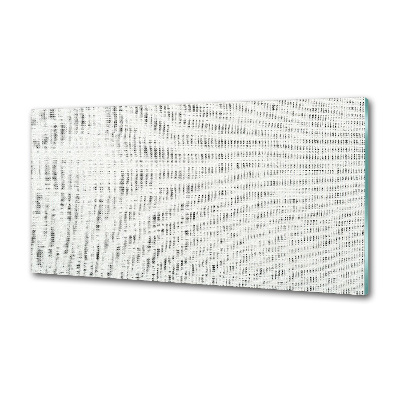 Spatplaat keuken Wit linnen canvas