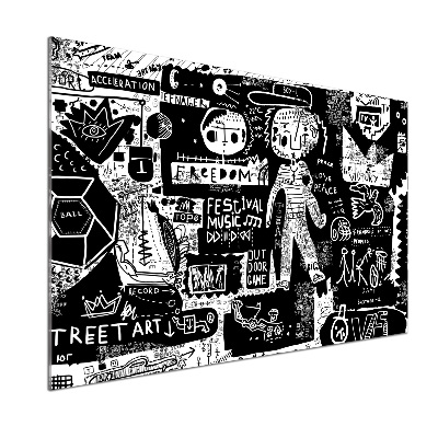 Spatplaat keuken Graffiti