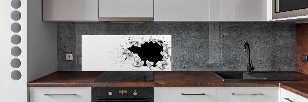 Keuken achterwand Gat in de muur