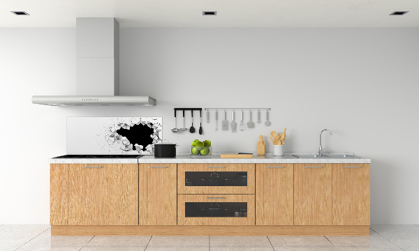 Keuken achterwand Gat in de muur