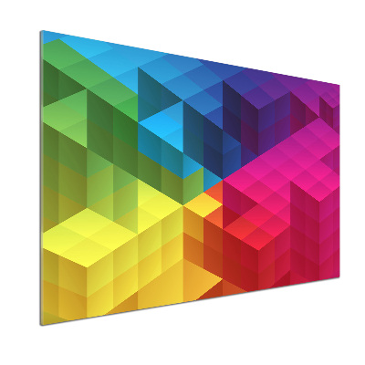 Spatscherm keuken Geometrische achtergrond