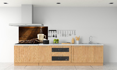 Spatscherm keuken Een kopje koffie