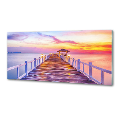 Spatscherm keuken Houten steiger