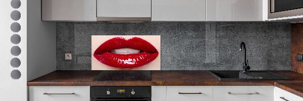 Keuken achterwand Rode lippen