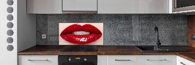 Keuken achterwand Rode lippen